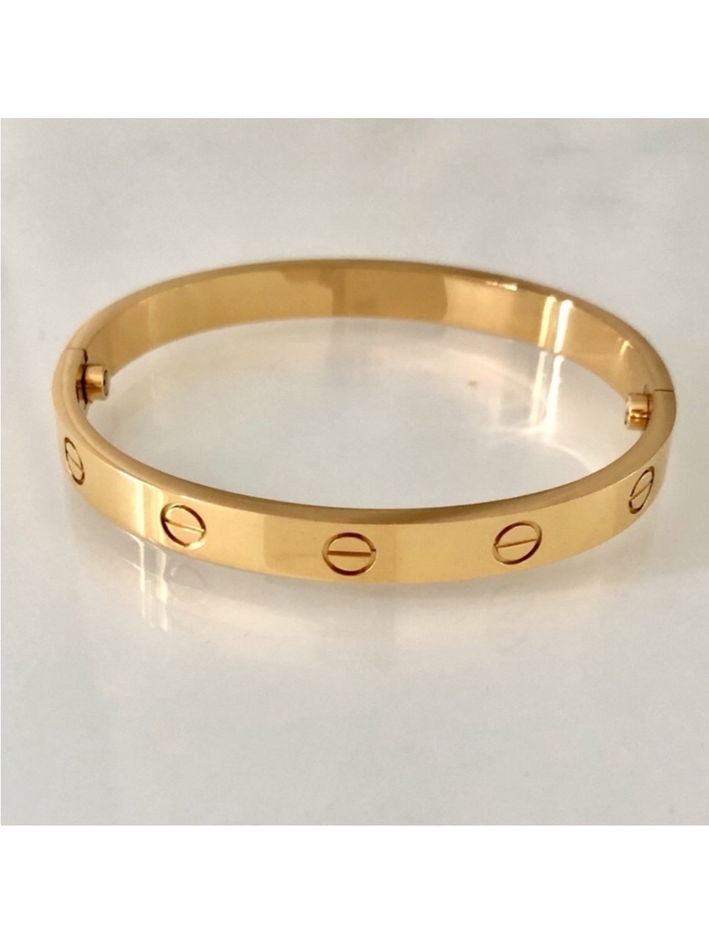 Generic Clip On Gold Screw Cuff Bangle Bracelet - Picture 5 of 5